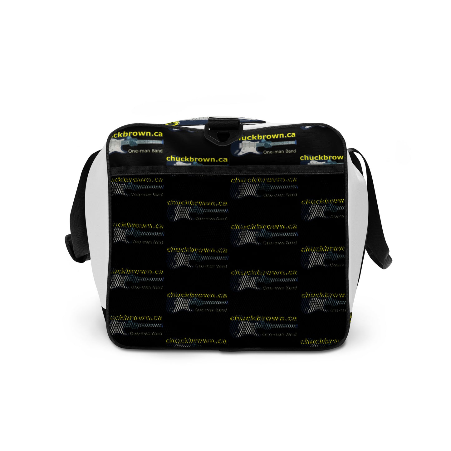 'CB' Duffle bag: "...TRAIN WRECK" + Logos all around