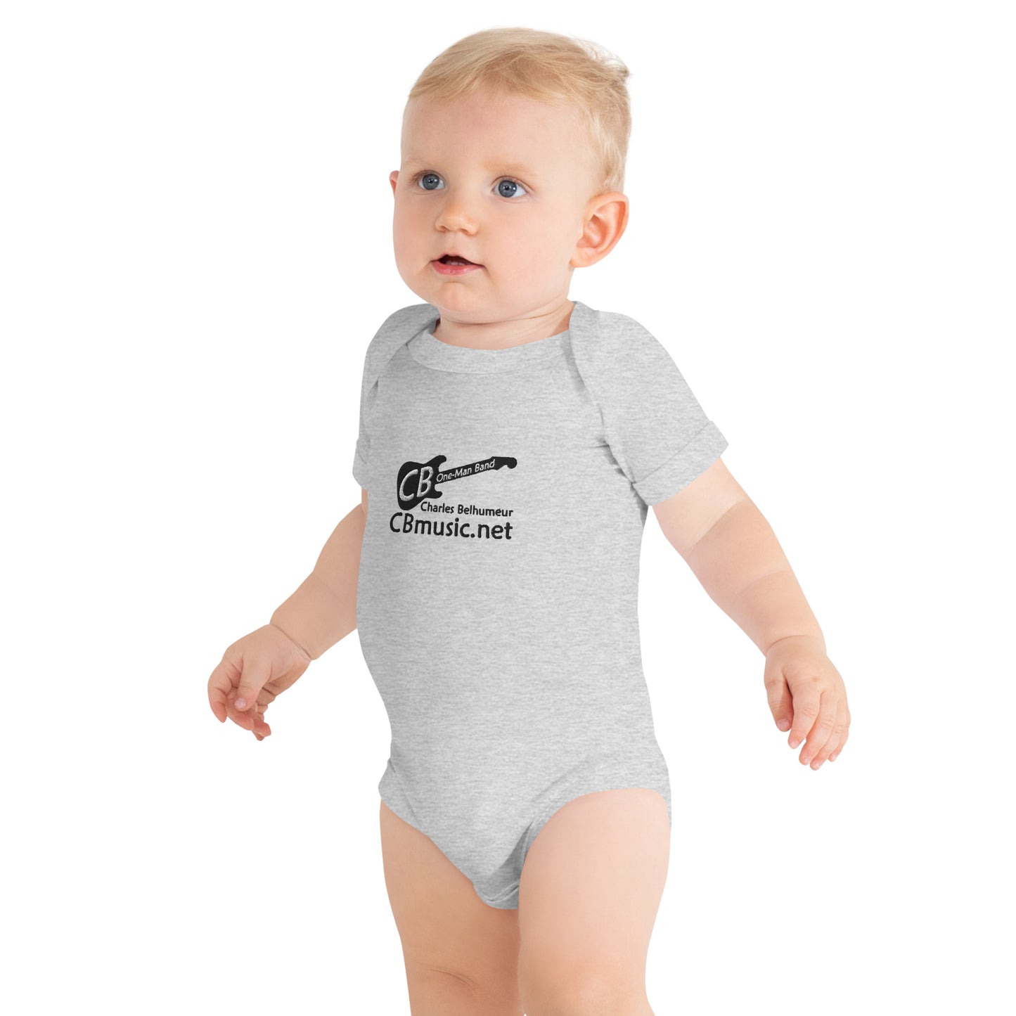 Baby-Grow: One-piece /short-sleeve /Unisex *Embroidered