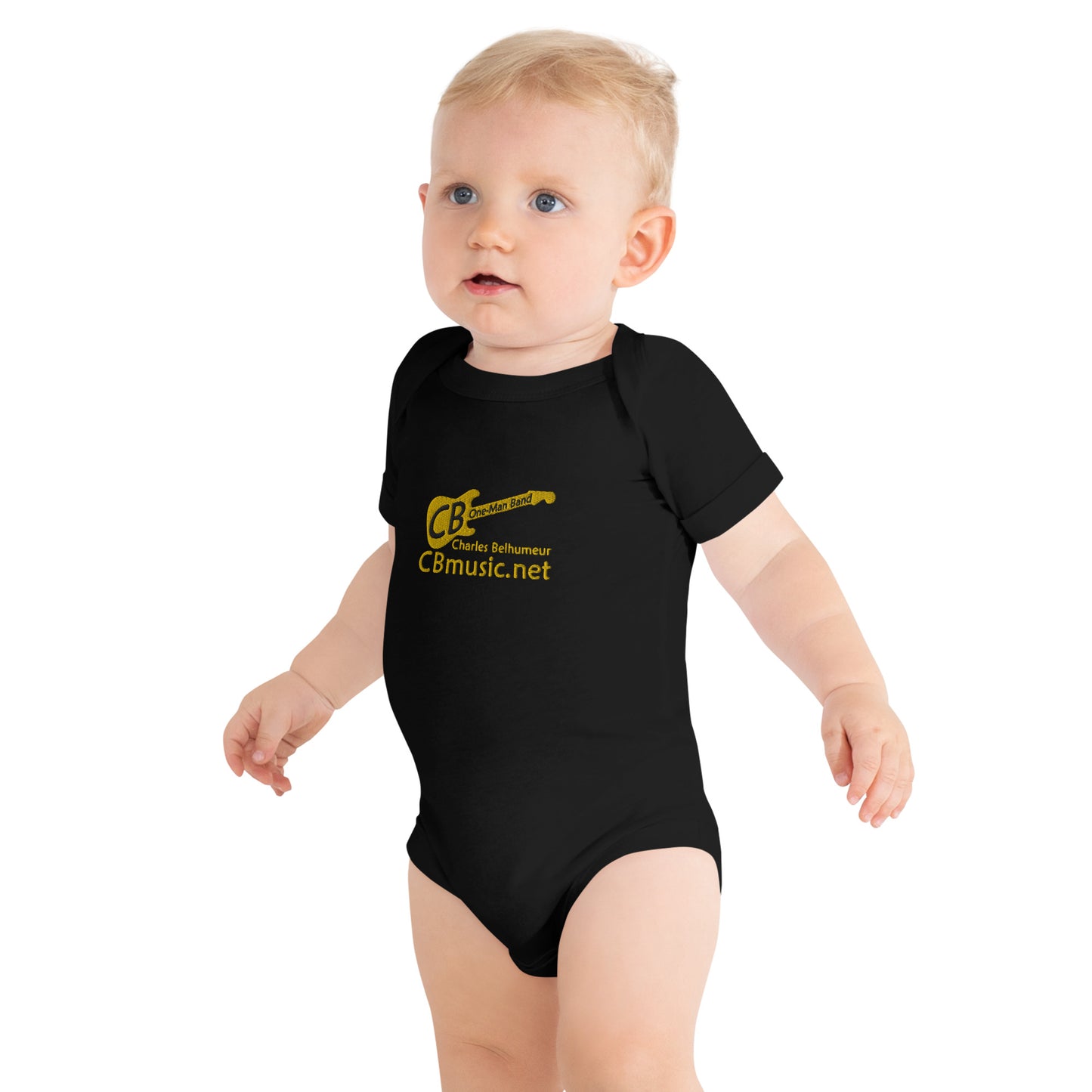 Baby-Grow: One-piece /short-sleeve /Unisex *Embroidered