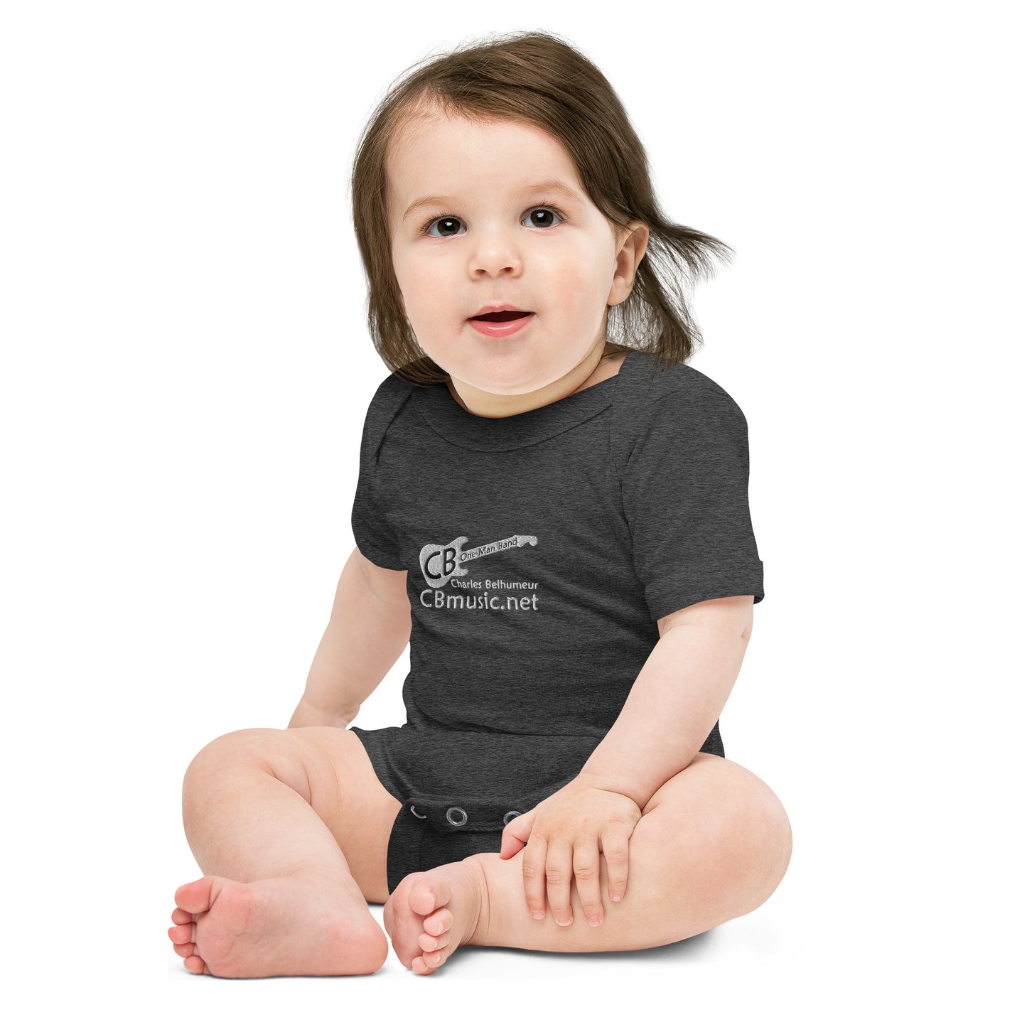 Baby-Grow: One-piece /short-sleeve /Unisex *Embroidered