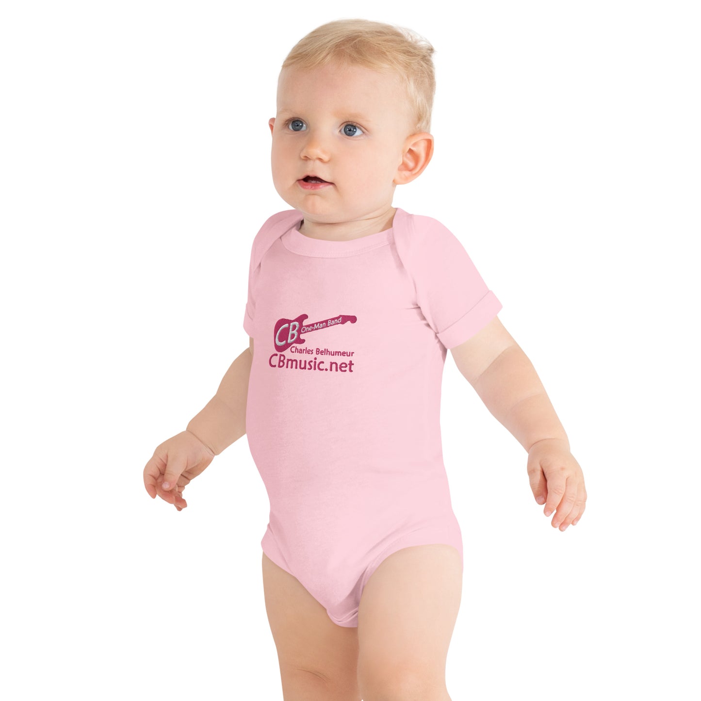 Baby-Grow: One-piece /short-sleeve /Unisex *Embroidered