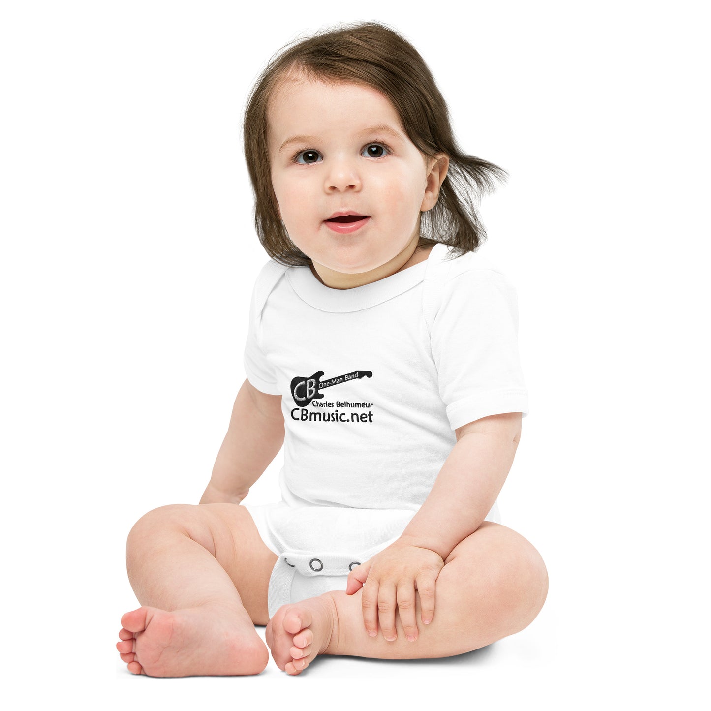 Baby-Grow: One-piece /short-sleeve /Unisex *Embroidered