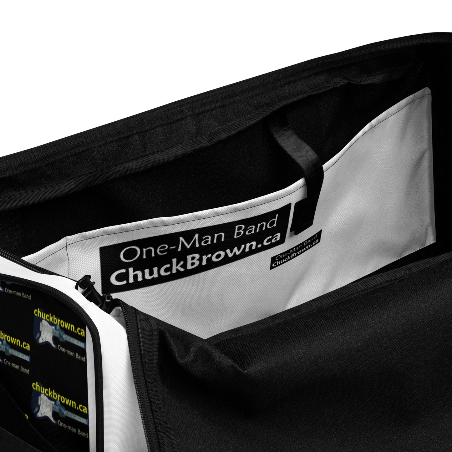 'CB' Duffle bag: "...ROOT CANAL" + Logos all around