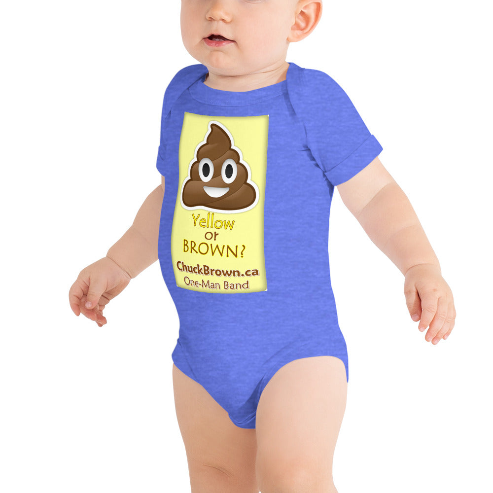 CB Baby-grow: "Yellow or Brown?"