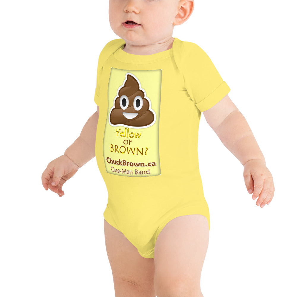 CB Baby-grow: "Yellow or Brown?"